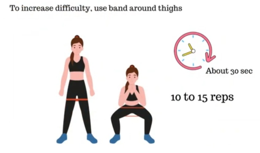 banded squats exercise