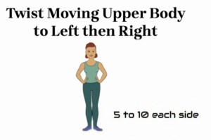 twist rotating through the lower back