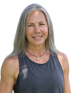 Laura Garrett, RDN, PFT, CES, smiling and wearing a black sports top, representing Consequently Fit's expert coaching for running after 50.